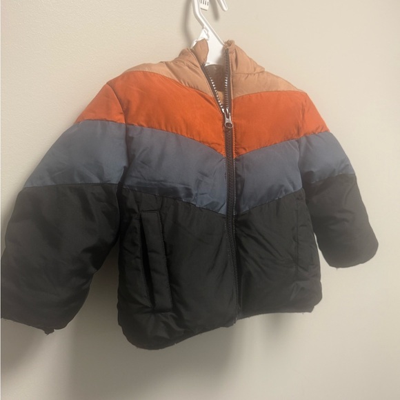 Swiss Tech Kids‎ Puffer Jacket - Orange, Gray, Black - Picture 2 of 9
